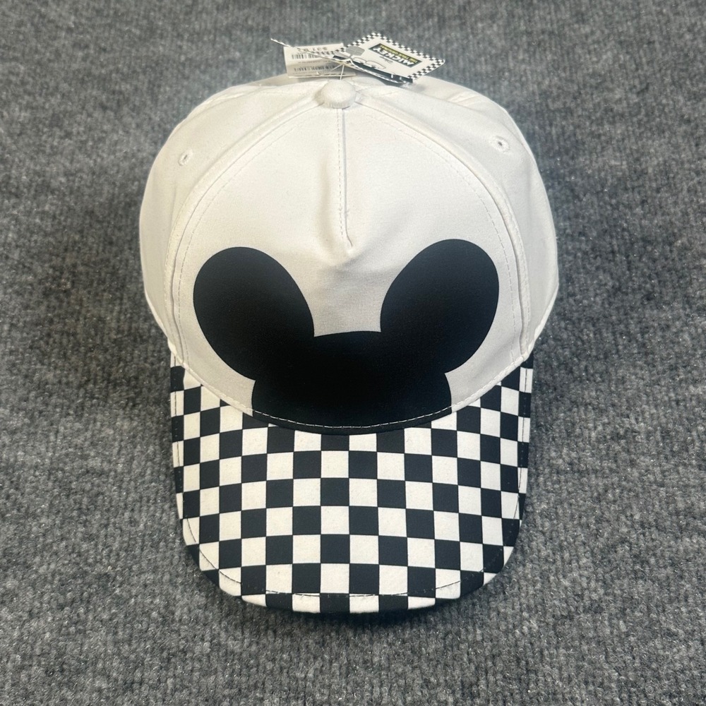 NWT Vans Disney Mickey Mouse 90th Anniversary Checkerboard Hat White